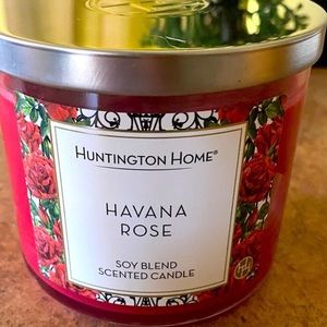Huntington Home Havana Rose 3 Wick Soy Candle